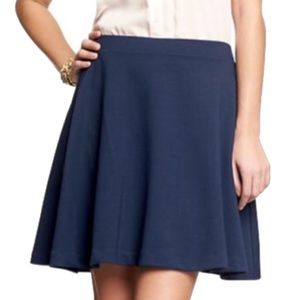 NWT Ann Taylor Loft Navy Skater Flare Mini Skirt 18 plus